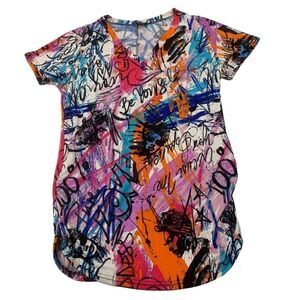 Graffiti Patterned Afrocentric T-shirt